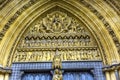 Mary Statues Door Facade Westminster Abbey London England Royalty Free Stock Photo