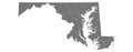 Maryland administrative map. counties of Maryland map, blank Map, empty map of Maryland Royalty Free Stock Photo