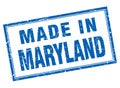 Maryland blue square made in stamp