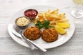 Maryland crab cakes Royalty Free Stock Photo