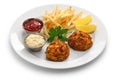 Maryland crab cakes Royalty Free Stock Photo