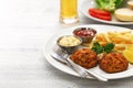 Maryland crab cakes Royalty Free Stock Photo