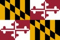 Maryland flag. Vector illustration. United States of America