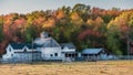 Maryland stable with old rustic barn during Autumn Royalty Free Stock Photo