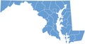 Maryland State by counties