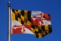 Maryland State flag Royalty Free Stock Photo