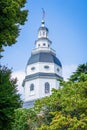 The Maryland State House, in Annapolis, Maryland Royalty Free Stock Photo