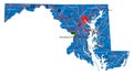 Maryland state political map