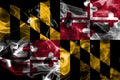 Maryland state smoke flag, United States Of America Royalty Free Stock Photo