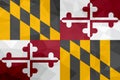 Maryland polygonal flag. Mosaic modern background. Geometric design