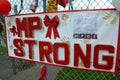 A Marysville Pilchuck School Shooting Memorial Sign Royalty Free Stock Photo