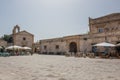 Regina Margherita square of Marzamemi, Sicily Island in Italy Royalty Free Stock Photo