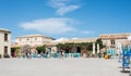 Marzamemi, Sicily, Italy Ã¢â¬â August 21, 2018 : characteristic restaurant in an ancient fishing village Royalty Free Stock Photo