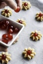 Marzipan confections Royalty Free Stock Photo