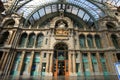 MAS Museum Antwerp at twilight Royalty Free Stock Photo