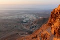 Masada. The ancient fortification in the Southern District of Israel. Masada National Park in the Dead Sea region of Israel. The Royalty Free Stock Photo