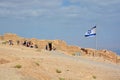 Masada is an ancient fortification in the Southern Israel Royalty Free Stock Photo