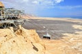 Masada cable car to the Jewish excavations and the Masada Fortress. Israel