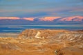 Masada and the Dead Sea, Israel Royalty Free Stock Photo