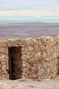 Masada Door and the Dead Sea Royalty Free Stock Photo