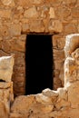 Masada fortress, ancient fortification in Israel situated on top of an isolated rock plateau Royalty Free Stock Photo