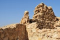 Masada fortress, ancient fortification in Israel situated on top of rock plateau Royalty Free Stock Photo