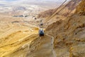 Masada cable cars and snake path