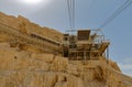 Masada National Park cable car in Israel