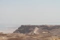 Masada over Dead Sea, Israel Royalty Free Stock Photo