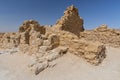 Masada ruins of an ancient fortress, Judean desert, Israel.
