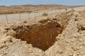 Masada ruins in southern Judean Desert in Israel Royalty Free Stock Photo