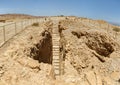 Masada ruins in southern Judean Desert in Israel Royalty Free Stock Photo