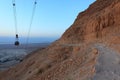 Masada Snake Path and Cableway - Israel Royalty Free Stock Photo