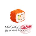 Masago sushi.