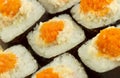 Masago Sushi Roll Royalty Free Stock Photo