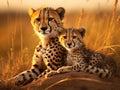 Masai Mara Cheetahs Royalty Free Stock Photo