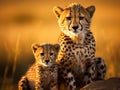 Masai Mara Cheetahs Royalty Free Stock Photo