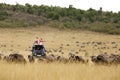 Safari jeep for Game drive at Masai Mara Royalty Free Stock Photo