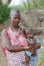 Masai mother and child