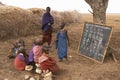 Masai school outdoors