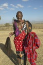 Masai Senior Elder in village of Nairobi National Park, Nairobi, Kenya, Africa