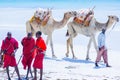 Masai vendors on Diani Beach, Kenya