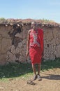 Masai Village Outside a Home