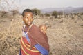 A Masai Woman and her Baby