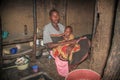 Masai women with child