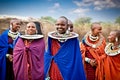 Masai women with traditional ornaments, Tanzania.