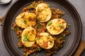 Masala Anda Fry made using chicken Egg is an Indian starter