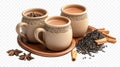 Masala chai set tea for spiced tea Royalty Free Stock Photo