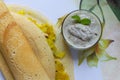 Masala Dosa with Coconut Chutney.