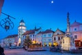 Masaryk square, protected town reserve, town Trebon, South Bohemia, Czech republic